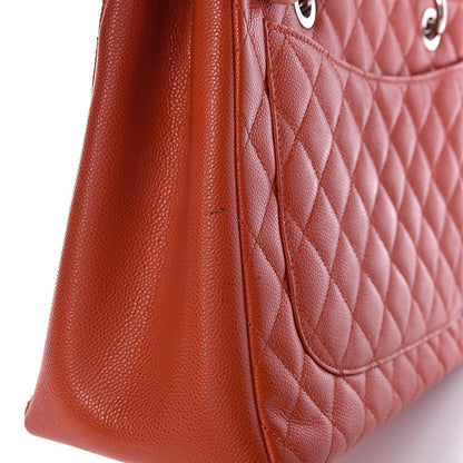 Chanel Caviar Quilted Grand Shopping Tote GST Orange 14 of 18