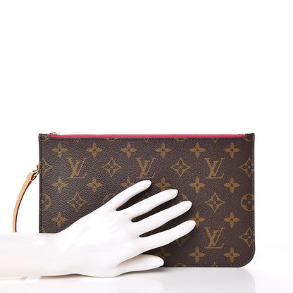 Louis Vuitton Monogram Neverfull MM GM Pochette Pivoine 2 of 7
