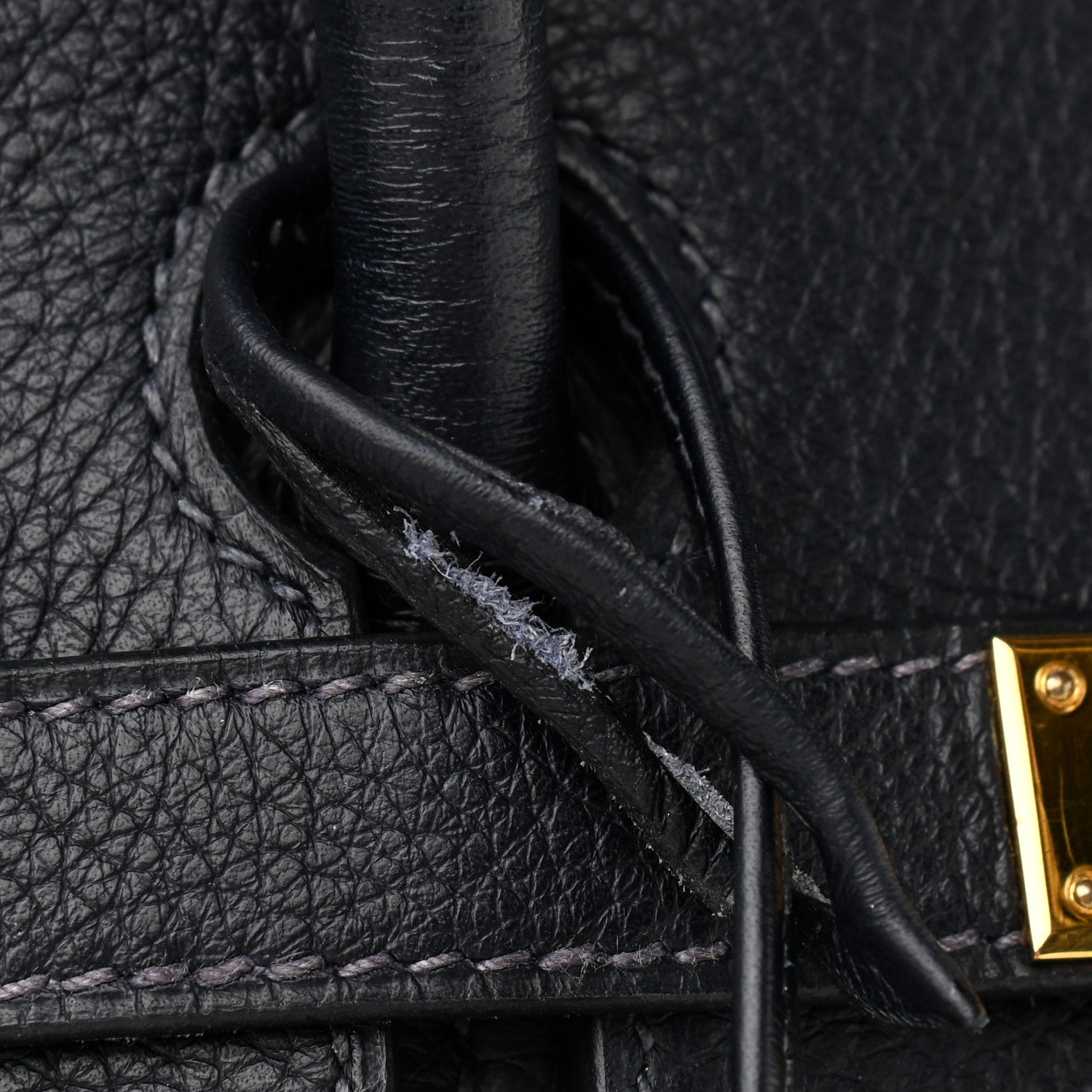 Hermes Taurillon Clemence Birkin 35 Bleu Indigo 13 of 13