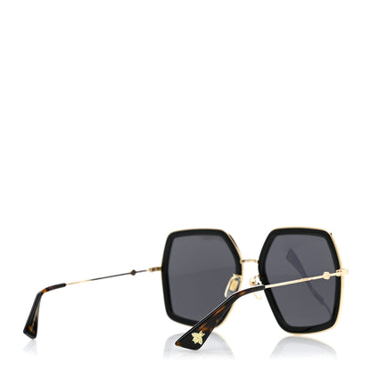 Gucci Acetate Oversize Square Frame GG0106S Sunglasses Black 4 of 6