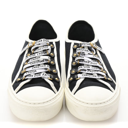 Christian Dior Canvas Walk'N'Dior Low Top Sneakers 40 Black 3 of 9