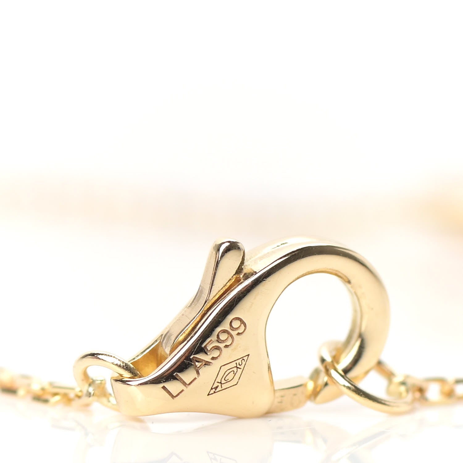 Cartier 18K Yellow Gold Diamond Mother of Pearl XS Amulette de Cartier Pendant Necklace 4 of 6