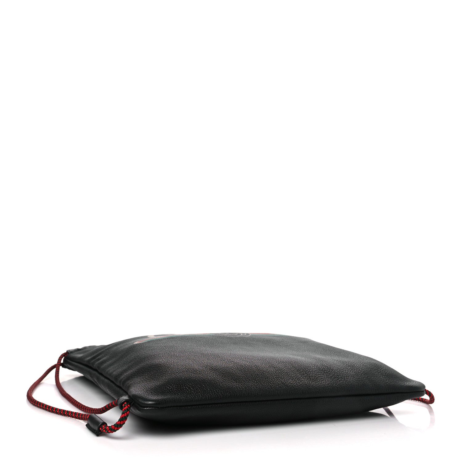 Gucci Calfskin Logo Drawstring Backpack Black 5 of 10