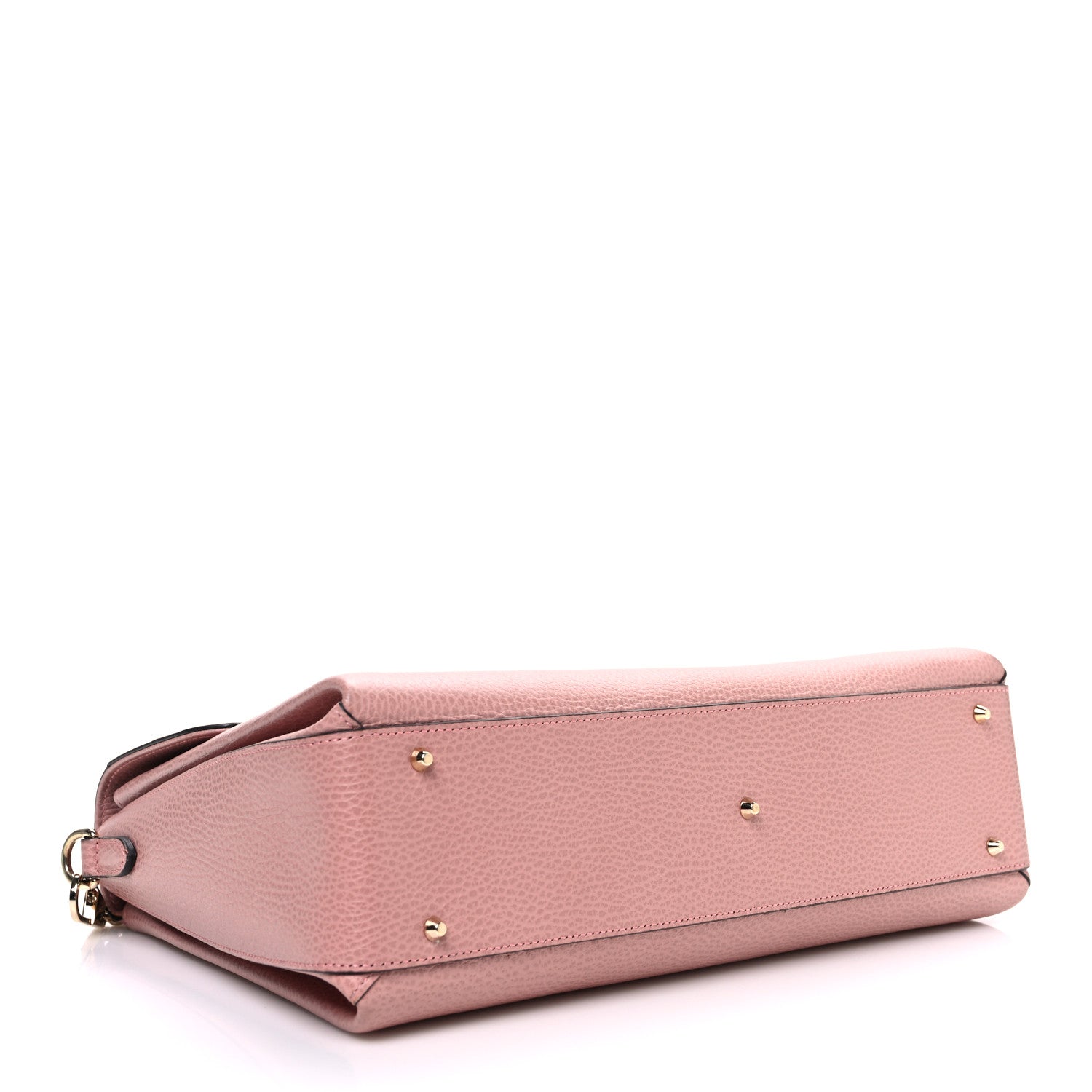 Gucci Dollar Calfskin Medium Interlocking G Top Handle Shoulder Bag Soft Pink 4 of 11