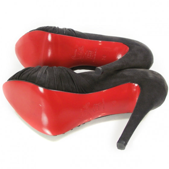 Christian Louboutin Suede Greissimo Platform Pumps 38 5 of 7