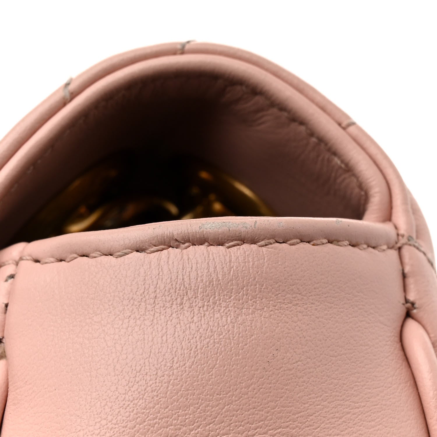 Gucci Calfskin Matelasse Small GG Marmont Shoulder Bag Perfect Pink 11 of 11
