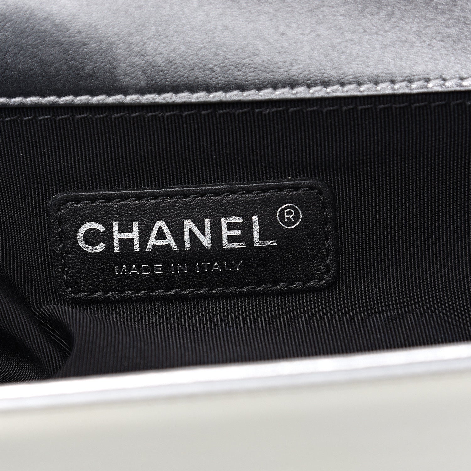 Chanel Metallic Patent Calfskin Quilted Medium Boy Flap Silver 5 of 14