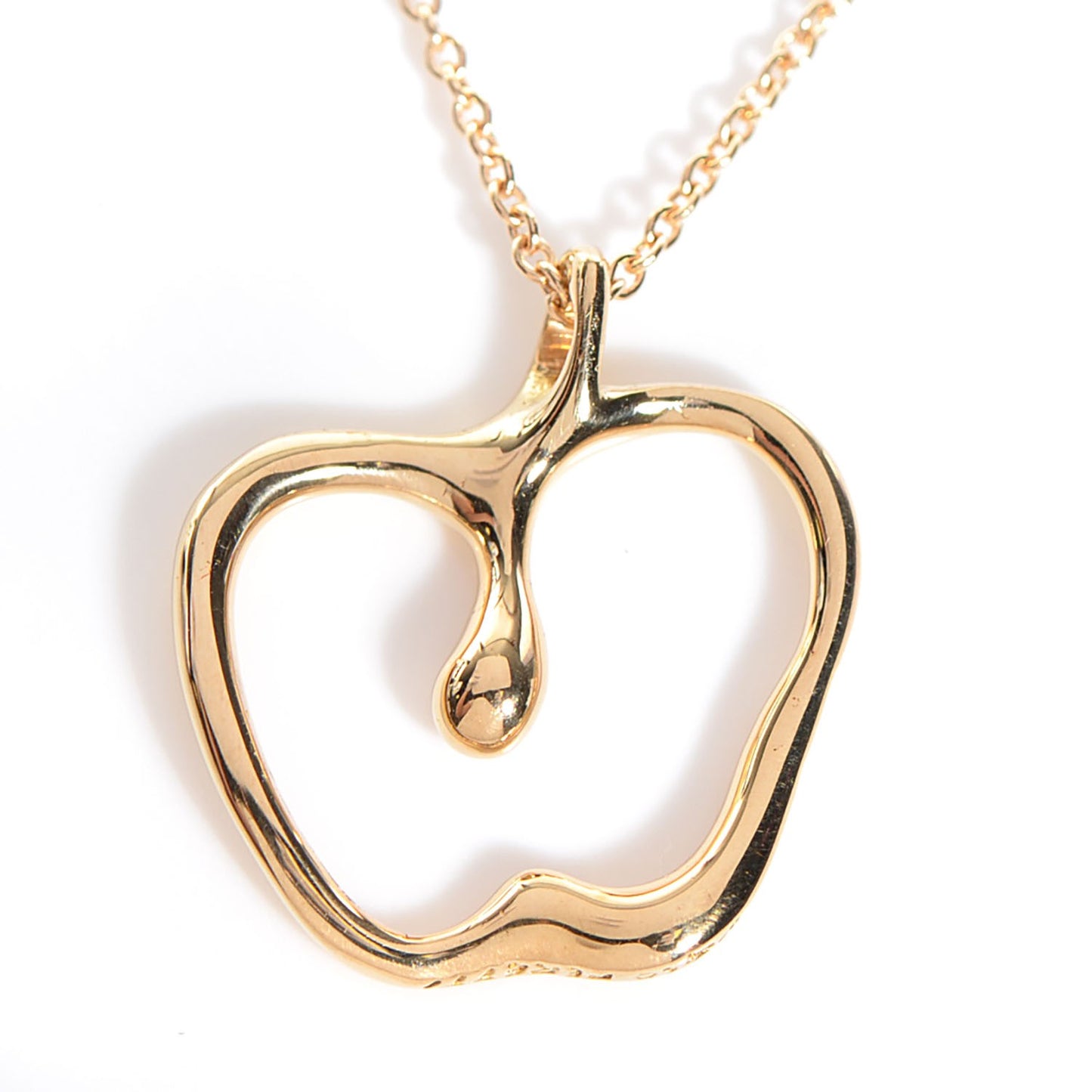 18K Yellow Gold Elsa Peretti Apple Pendant Necklace