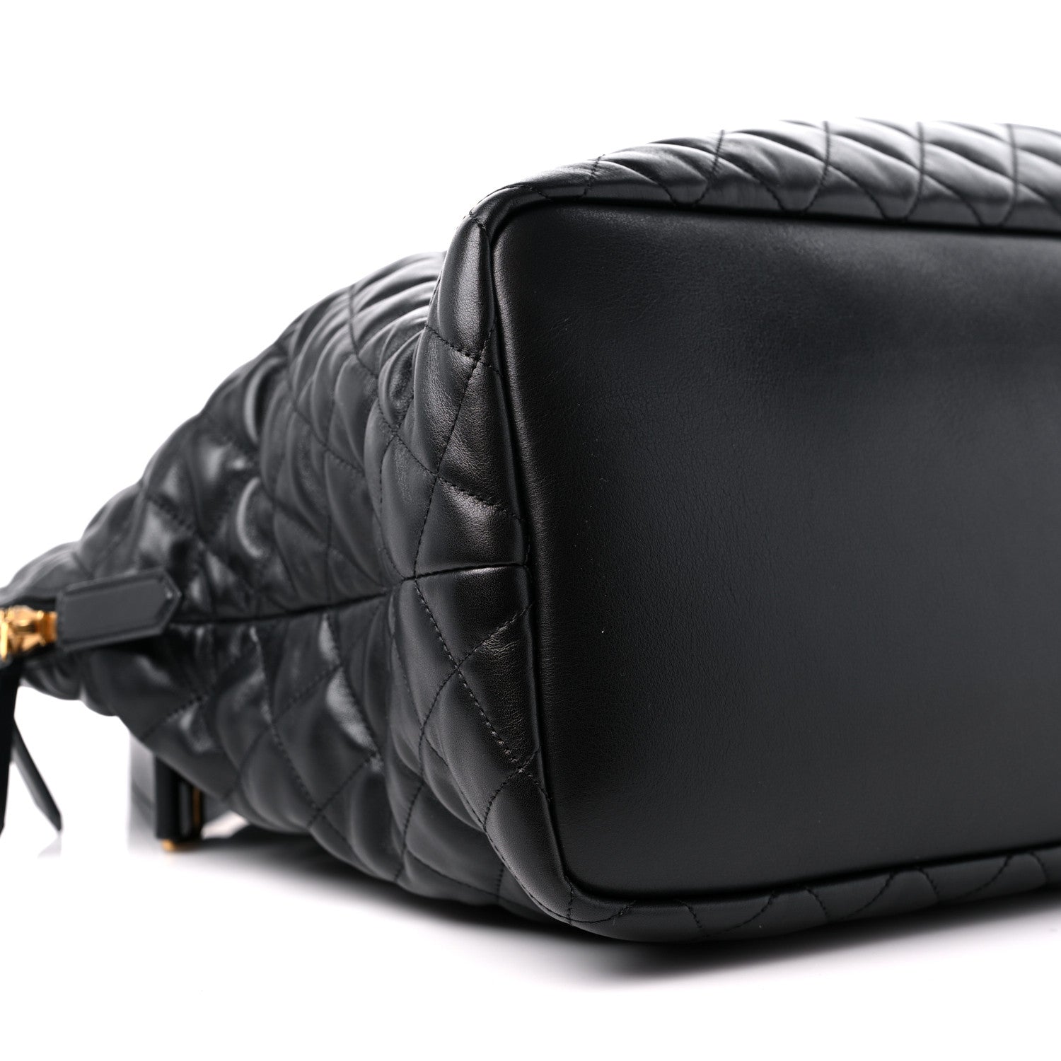 Saint Laurent Calfskin Quilted ES Giant Travel Bag Black 8 of 9