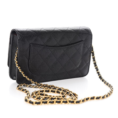 Chanel Caviar Quilted Wallet On Chain WOC Black 3 of 11