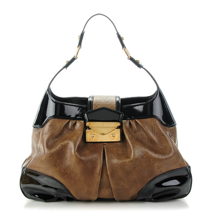 Louis Vuitton Monogram Embossed Polly Hobo Taupe 1 of 7