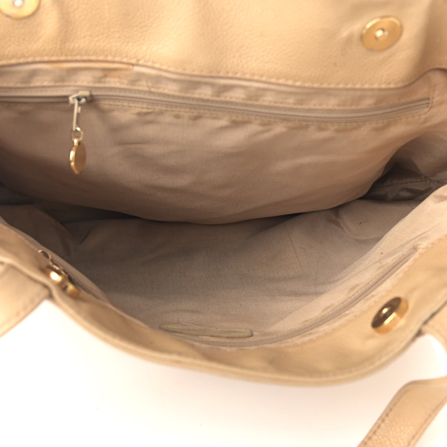 Chanel Caviar CC Shoulder Bag Beige 4 of 22