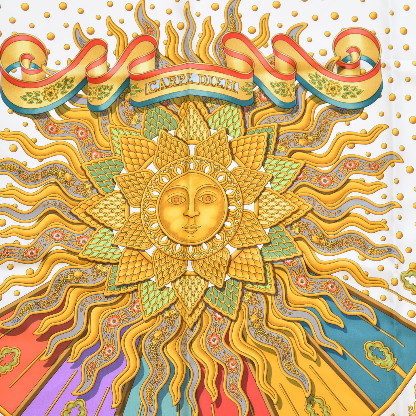 Silk Carpe Diem Scarf 90