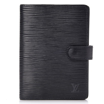 Louis Vuitton Epi Small Ring Agenda Cover Black 1 of 10
