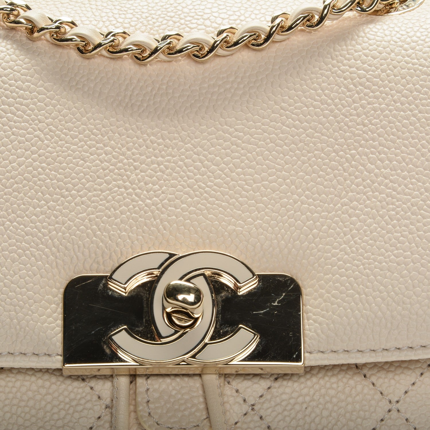 Chanel Caviar Quilted Backpack White 8 of 10