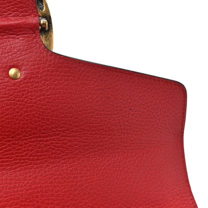 Gucci Dollar Calfskin Swarovski Crystal Small Dionysus Shoulder Bag Hibiscus Red 12 of 19