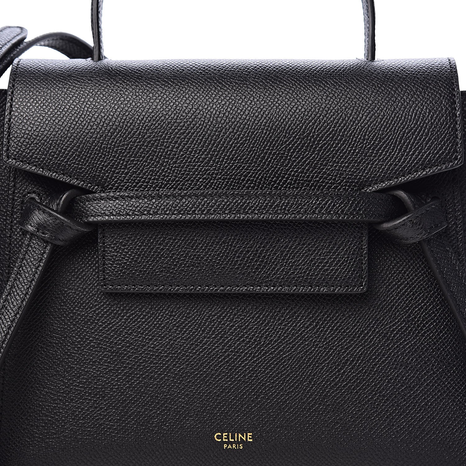 Celine Grained Calfskin Nano Belt Bag Black 11 of 11