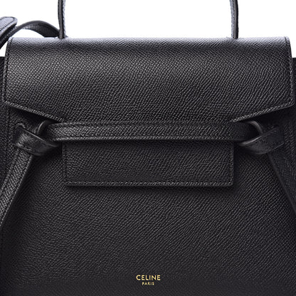 Celine Grained Calfskin Nano Belt Bag Black 11 of 11