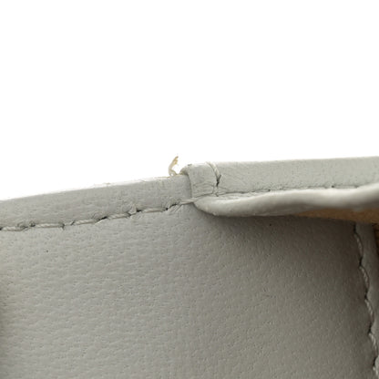 Chanel Lambskin Pearl Crush Quilted Flap Phone Holder With Chain Light Grey 12 of 16