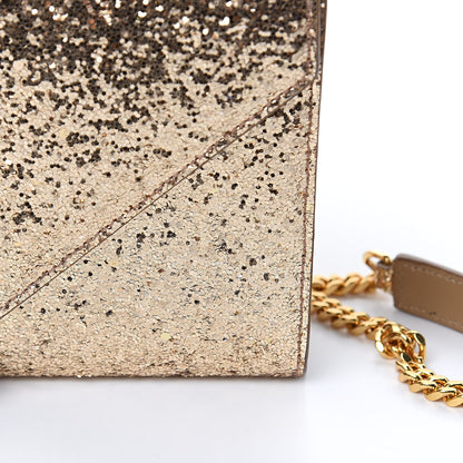 Saint Laurent Glitter Monogram Galactica Satchel Gold 10 of 13