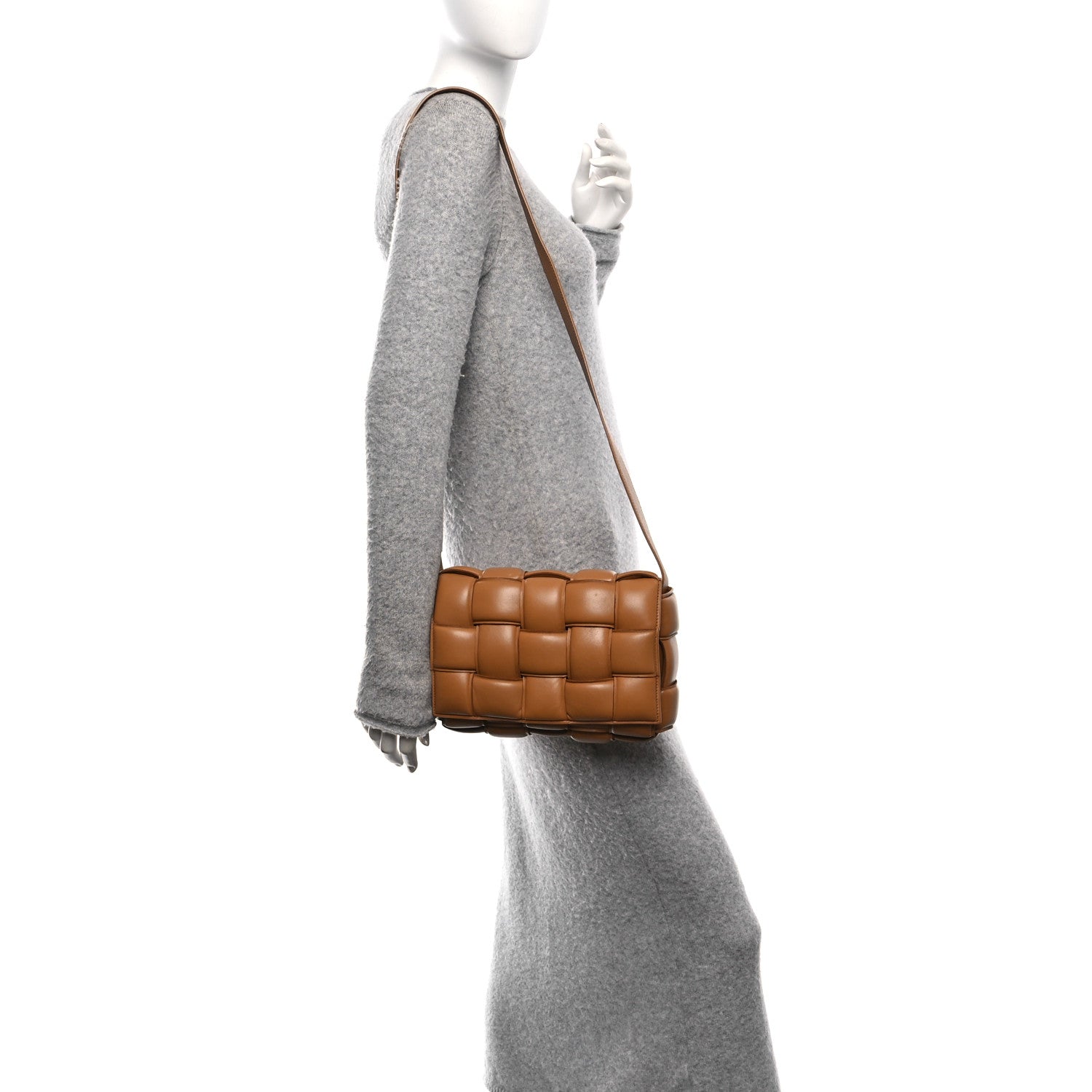 Bottega Veneta Nappa Maxi Intreccio Padded Cassette Crossbody Bag Caramel 2 of 15