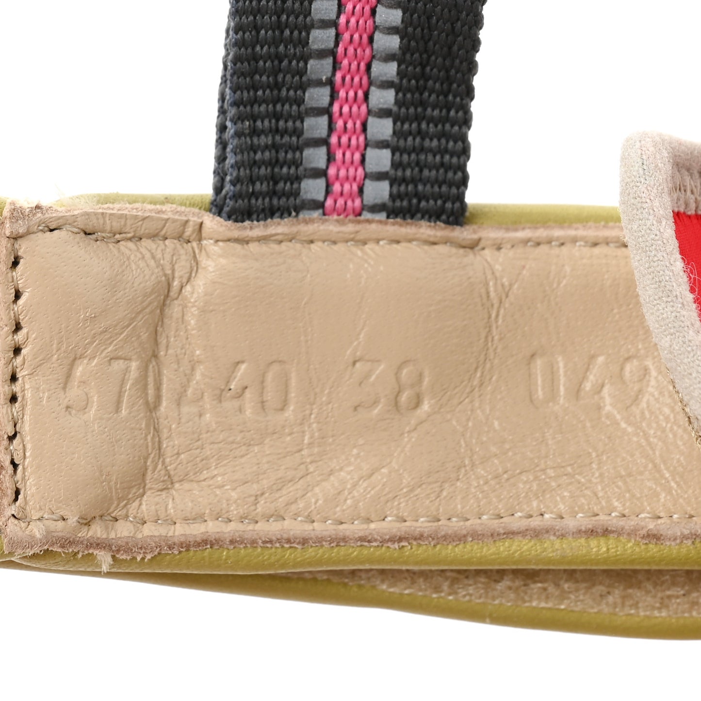 Mesh Fabric Tinsel Sport Sandals 38 Loess Sand Box Pink