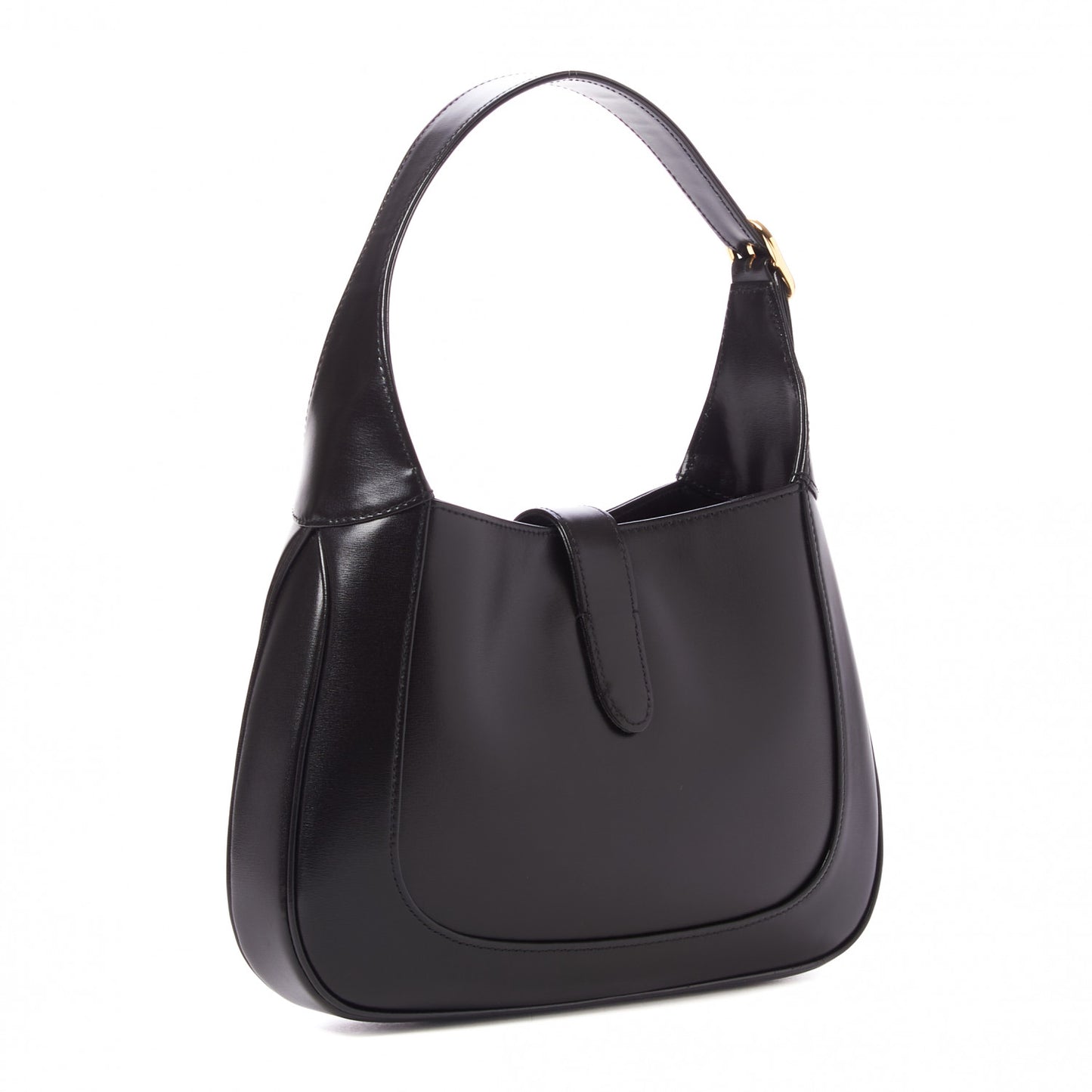 Boarded Dyana Lux Calfskin Small Jackie 1961 Hobo Black