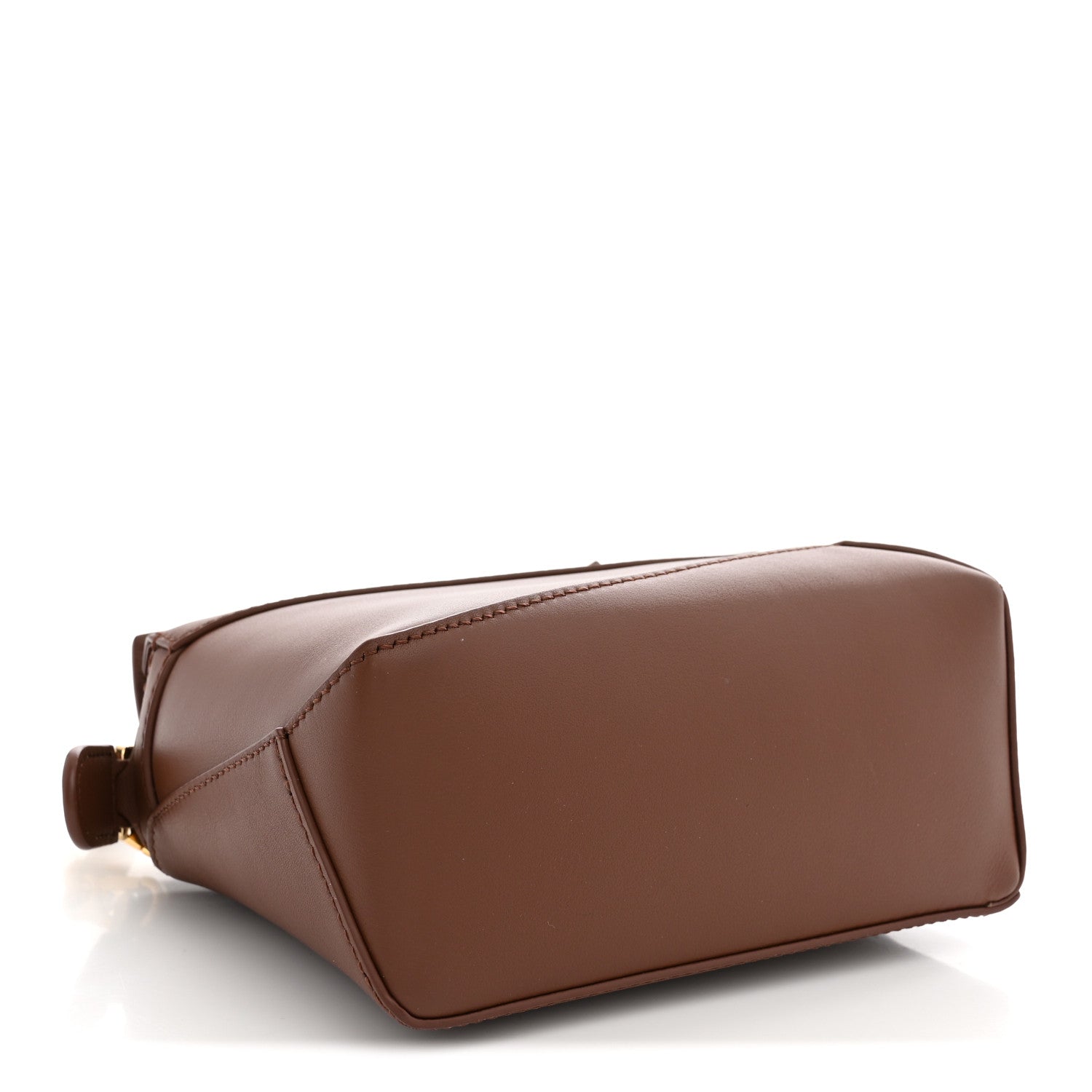 Loewe X SUNA FUJITA Satin Calfskin Mini Hamster Puzzle Edge Bag Havana 4 of 9
