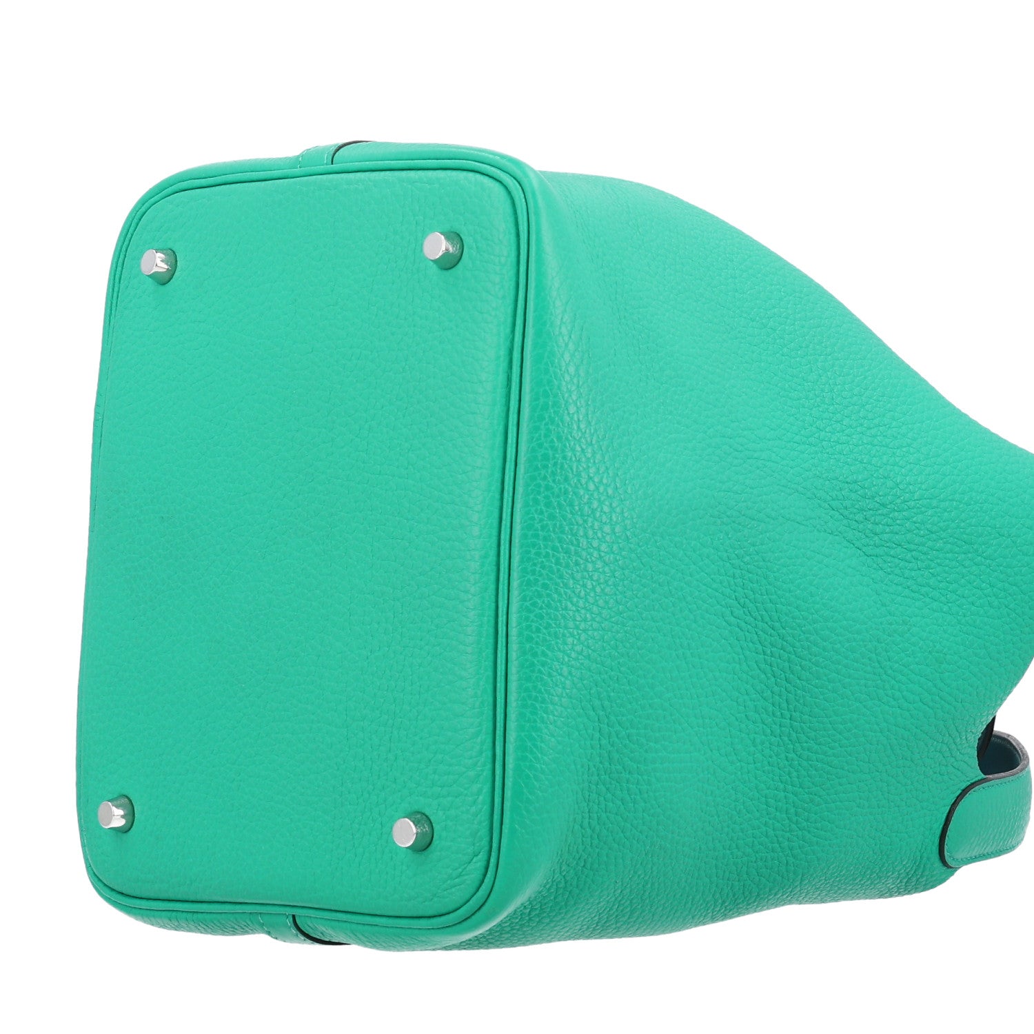 Hermes Taurillon Clemence Swift Eclat Picotin Lock 22 MM Menthe Vert Bosphore 9 of 10