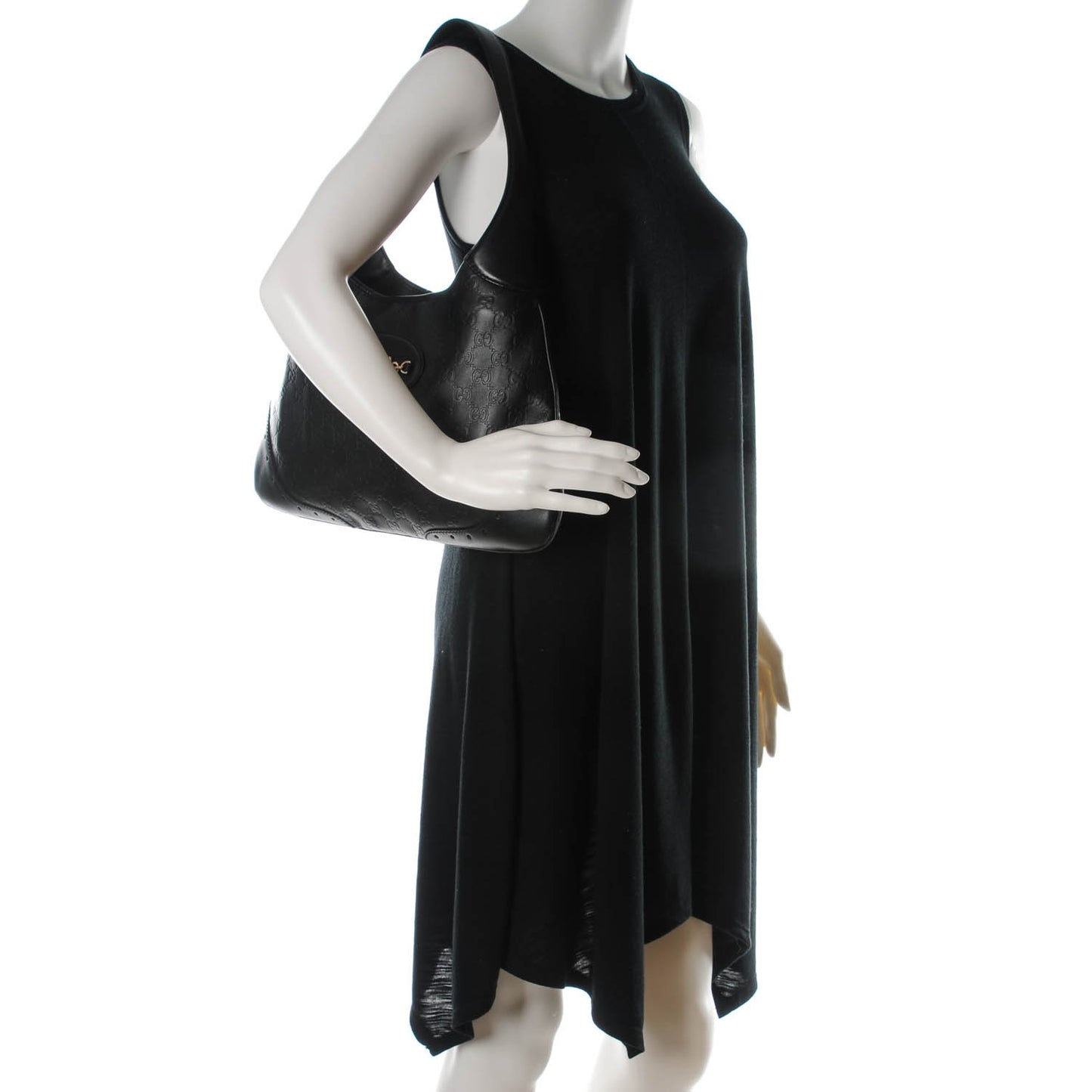 Guccissima Punch Hobo Black