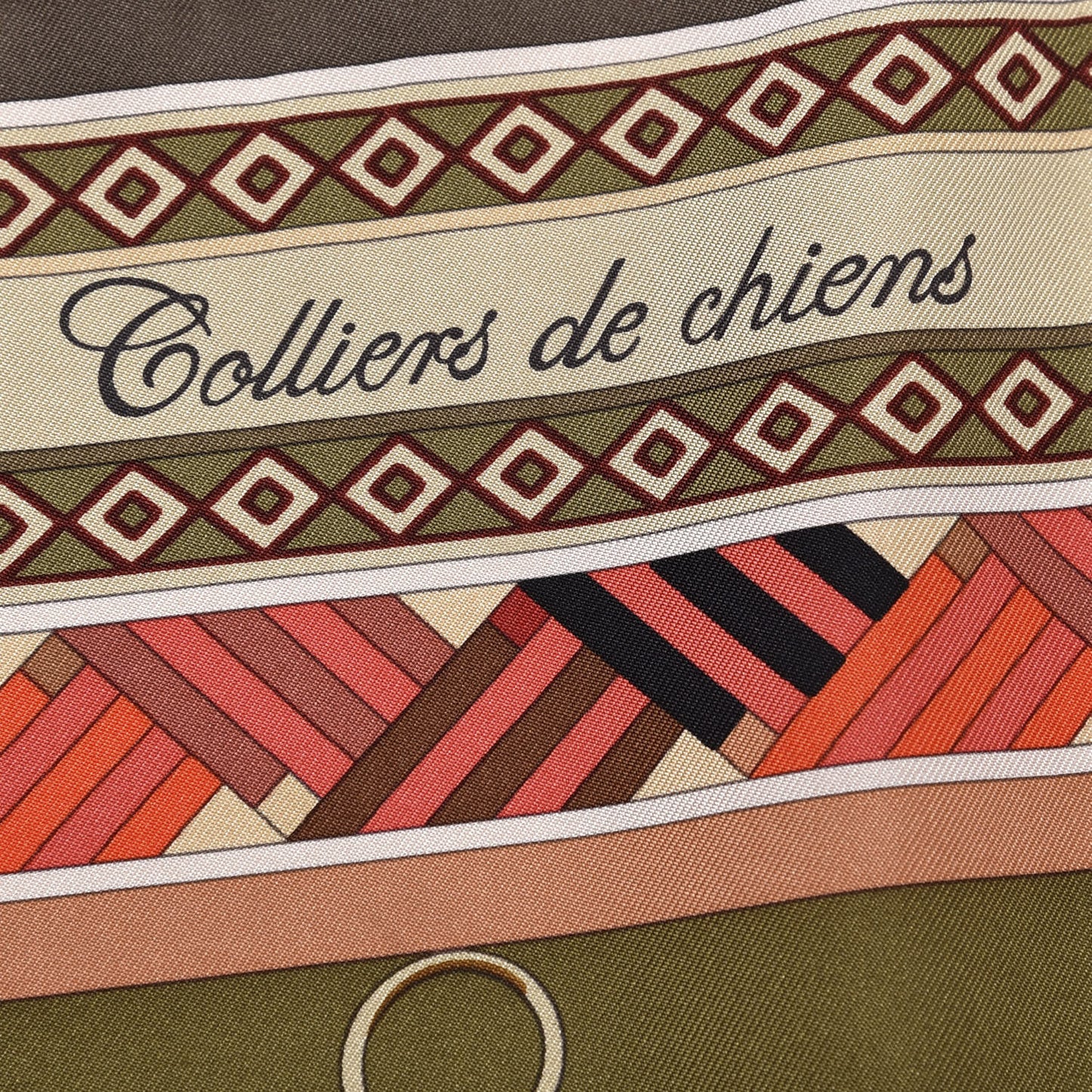Silk Colliers de Chiens Scarf 90