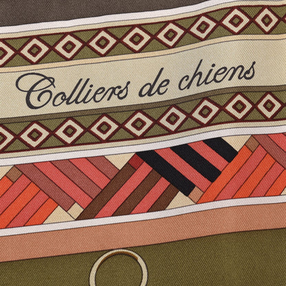 Hermes Silk Colliers de Chiens Scarf 90 7 of 9