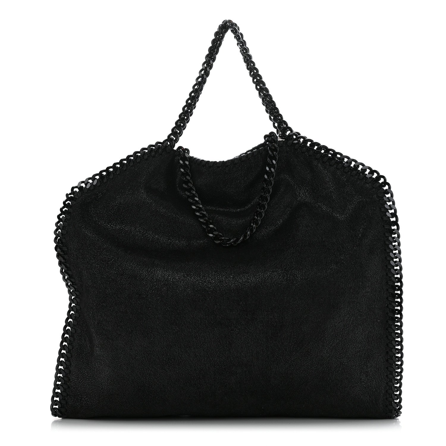 Stella McCartney Shaggy Deer Healing Power of Horses Falabella Fold Over Tote Black 1 of 10