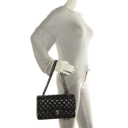 Chanel Caviar Quilted Medium Double Flap Black 2 of 8