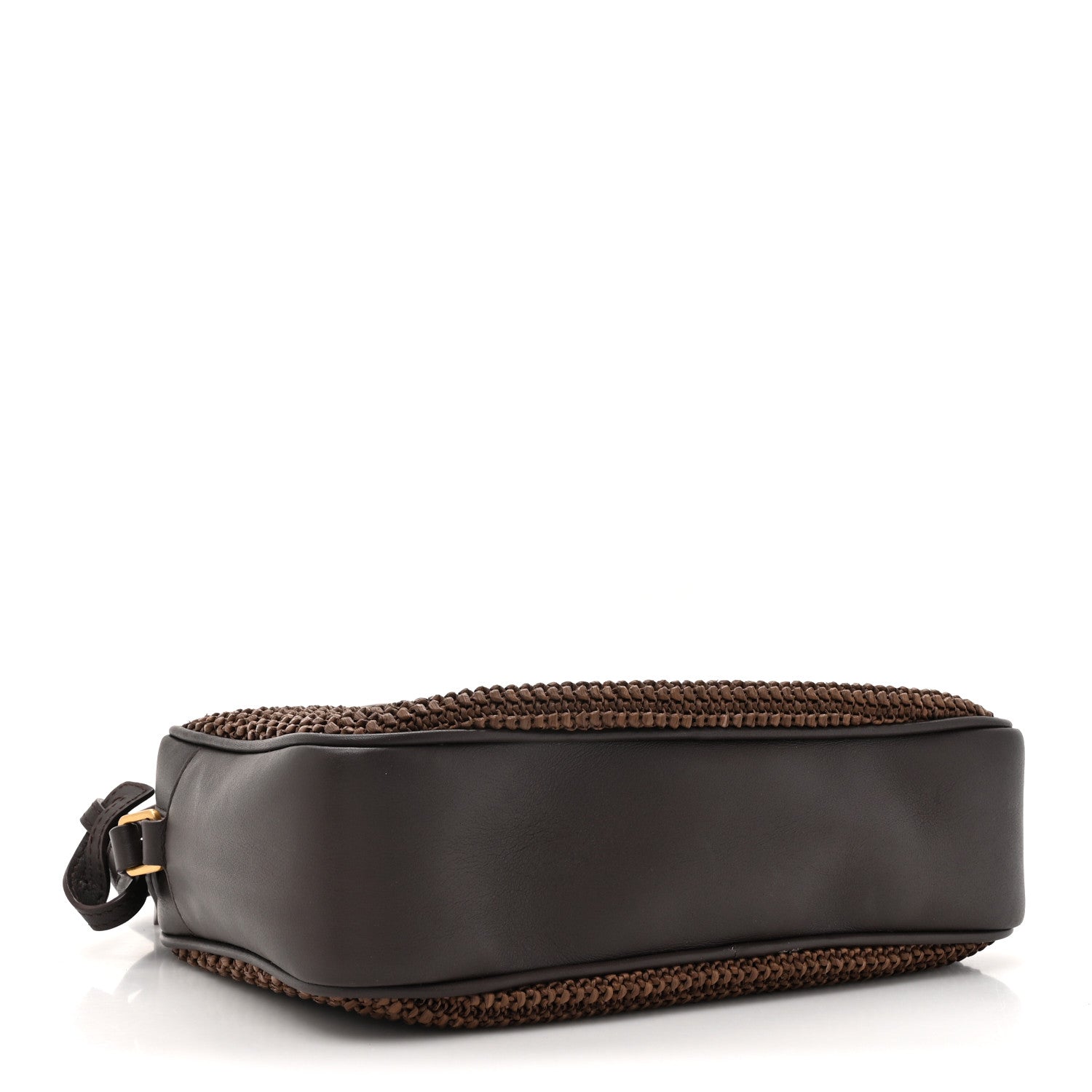 Saint Laurent Raffia Canvas Monogram Lou Camera Bag Dark Chocolate 4 of 13
