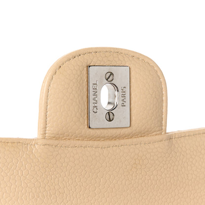 Chanel Caviar Quilted Medium Double Flap Beige 7 of 11