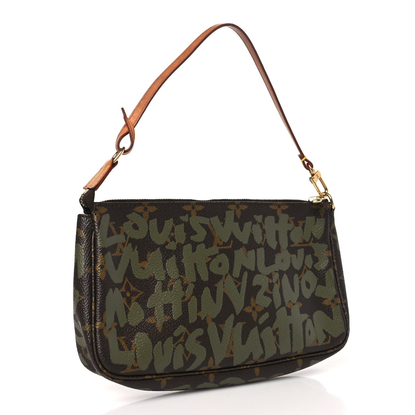 Monogram Graffiti Pochette Accessories Kaki