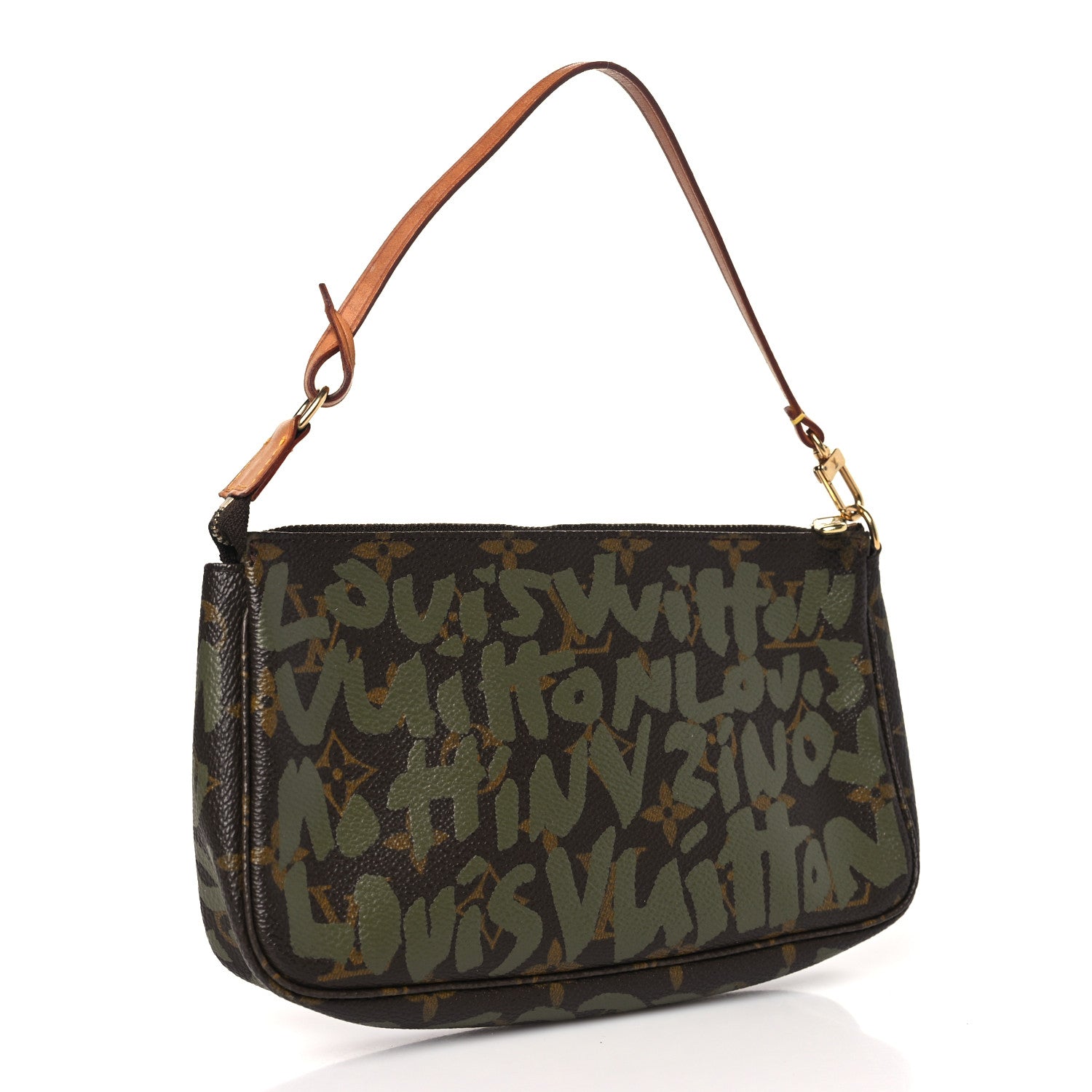 Louis Vuitton Monogram Graffiti Pochette Accessories Kaki 3 of 9