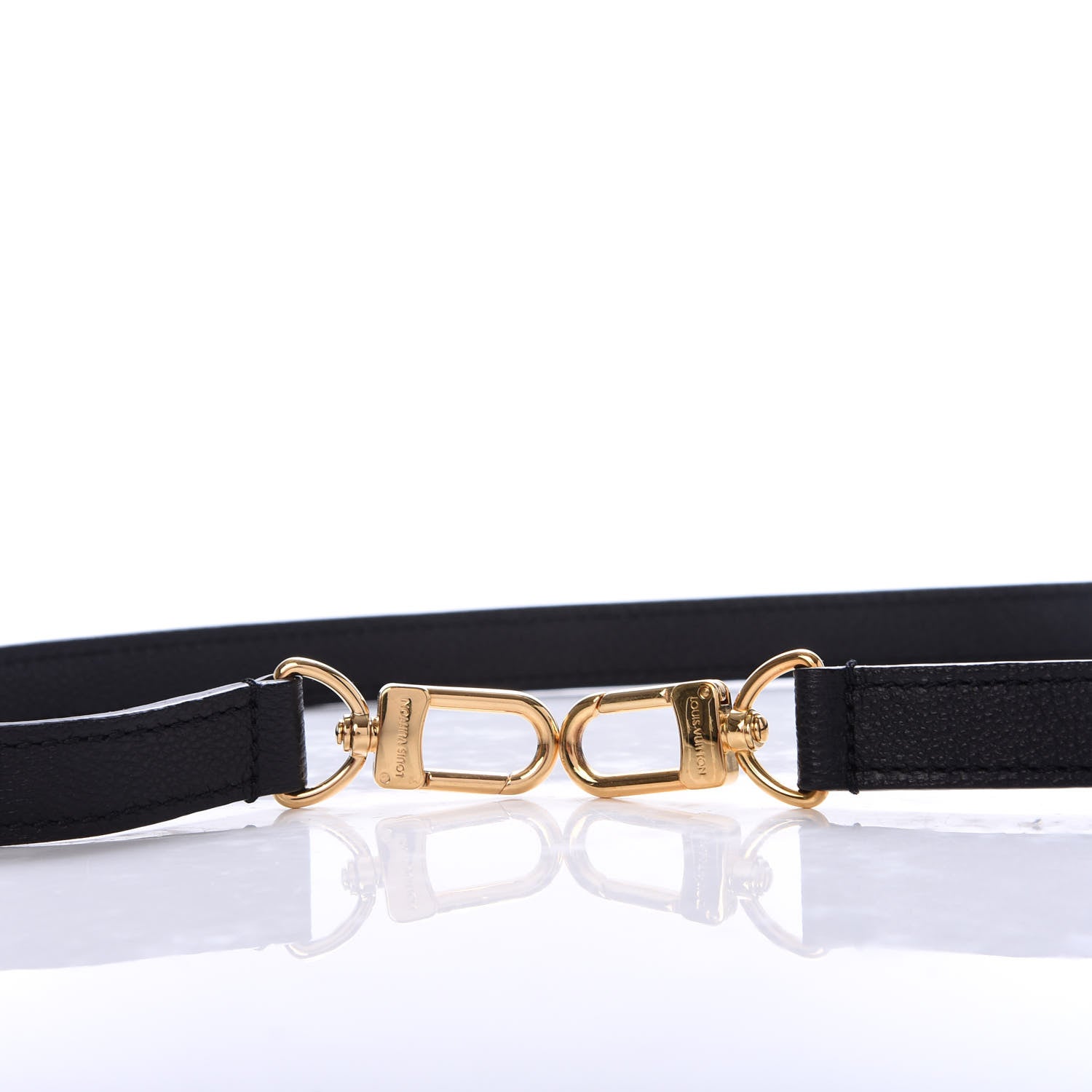 Louis Vuitton Calfskin Metis Adjustable Shoulder Strap Black 4 of 4