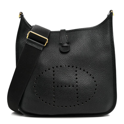 Hermes Taurillon Clemence Evelyne III PM Black 1 of 11