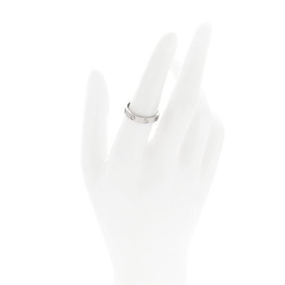 Cartier 18K White Gold 3.5mm LOVE Wedding Band Ring 54 6.75 2 of 5