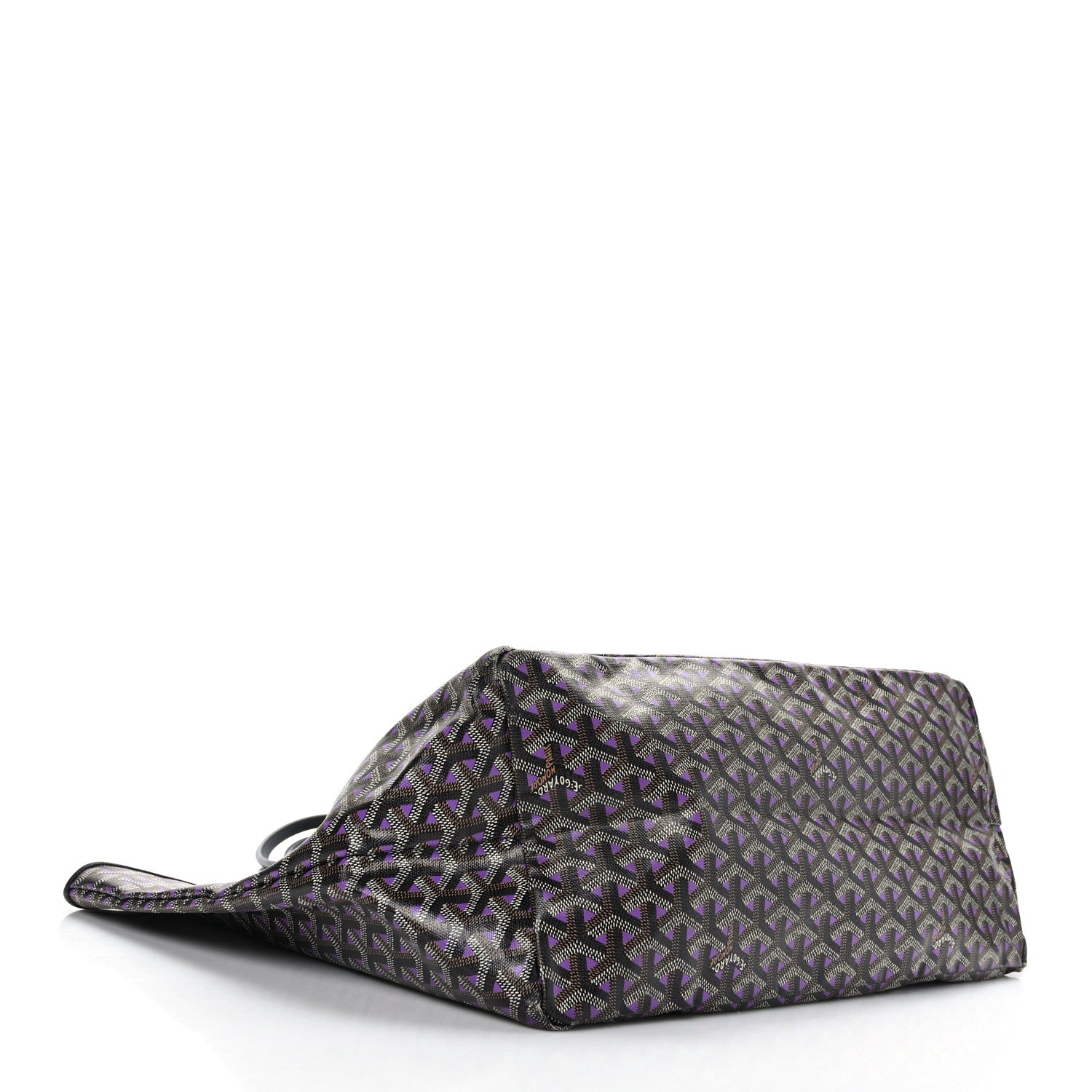 Goyard Goyardine Saint Louis Claire Voie GM Black Purple 4 of 8