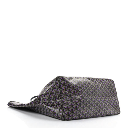 Goyard Goyardine Saint Louis Claire Voie GM Black Purple 4 of 8