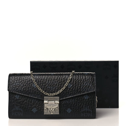 MCM Visetos Large Patricia Wallet On Chain Black 8 of 8