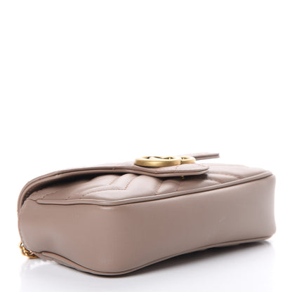 Gucci Calfskin Matelasse Super Mini GG Marmont Shoulder Bag Porcelain Rose 3 of 10
