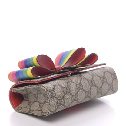 Gucci GG Supreme Monogram Childrens Rainbow Butterfly Belt Bag 4 of 10