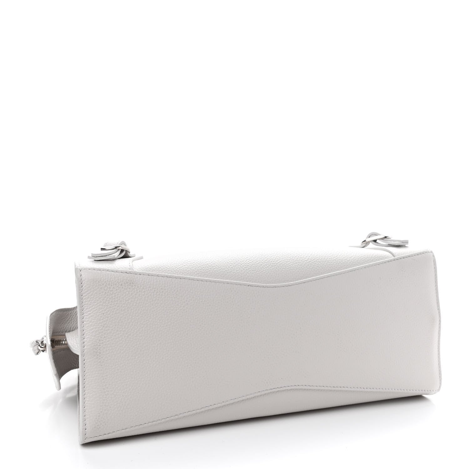 Balenciaga Grained Calfskin Neo Classic Silver Hardware S City Chalky White 4 of 9