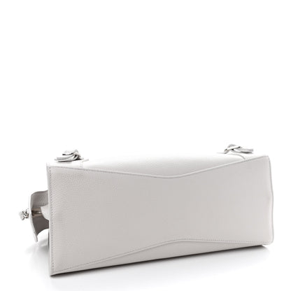Balenciaga Grained Calfskin Neo Classic Silver Hardware S City Chalky White 4 of 9