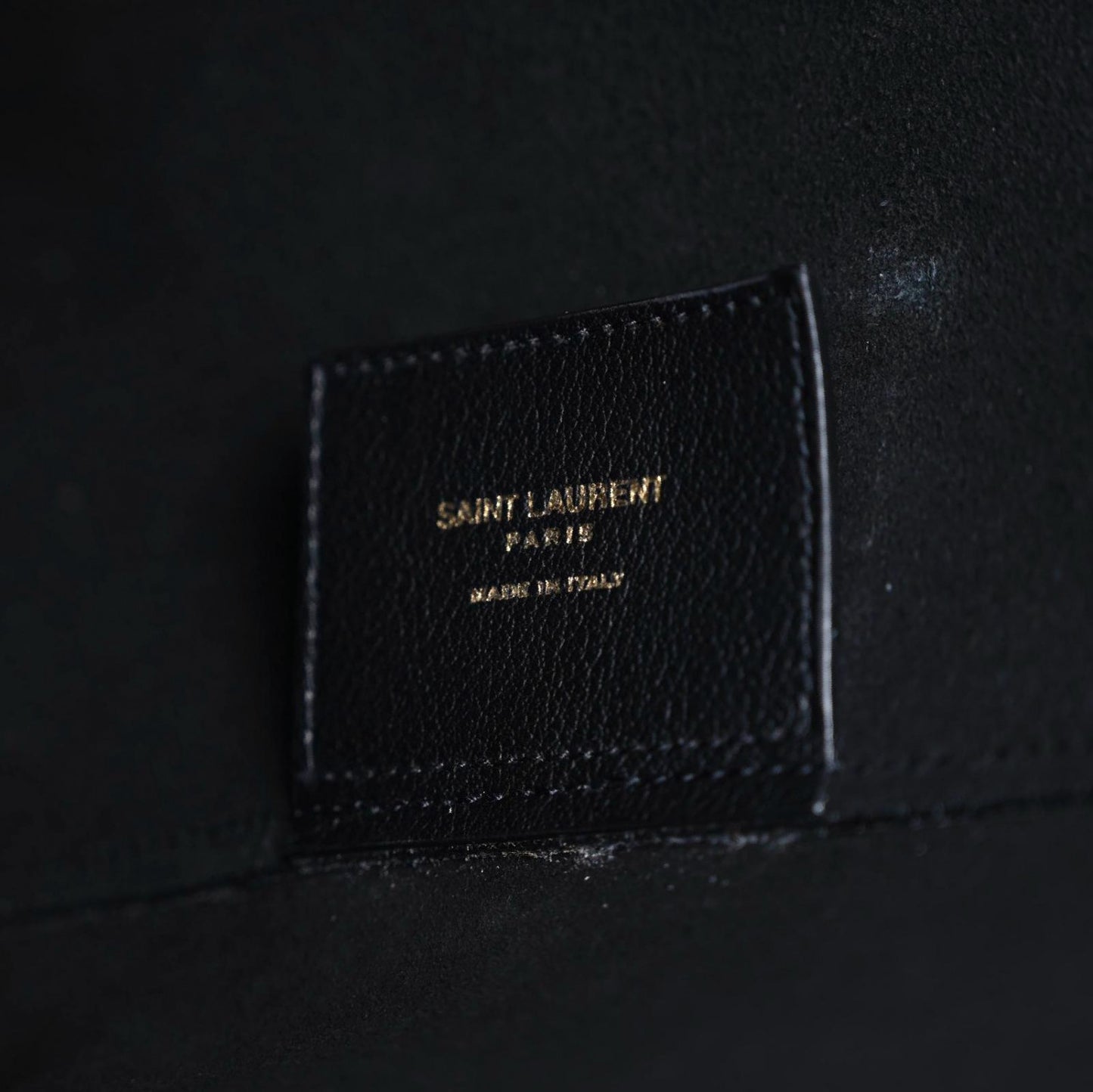 Calfskin Large Shopping Tote Black