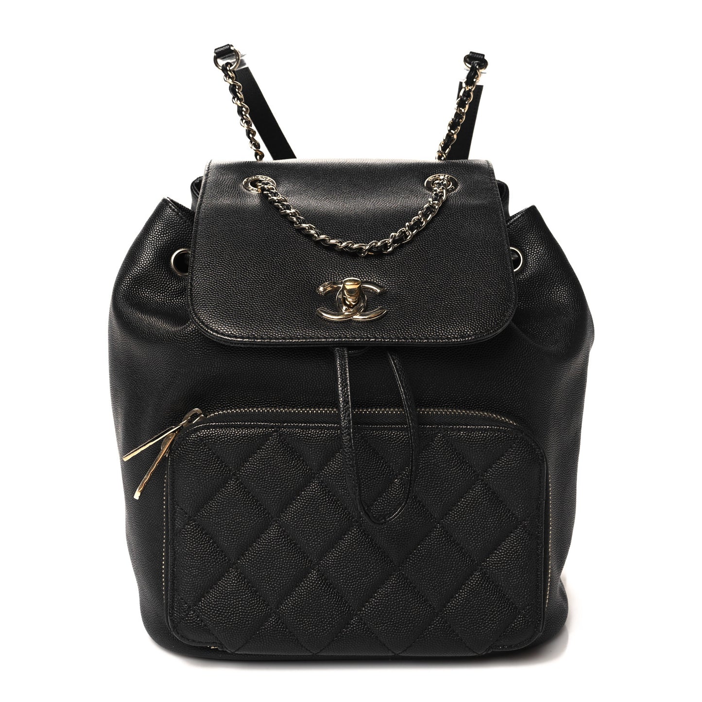 Caviar Quilted Business Affinity Backpack Black